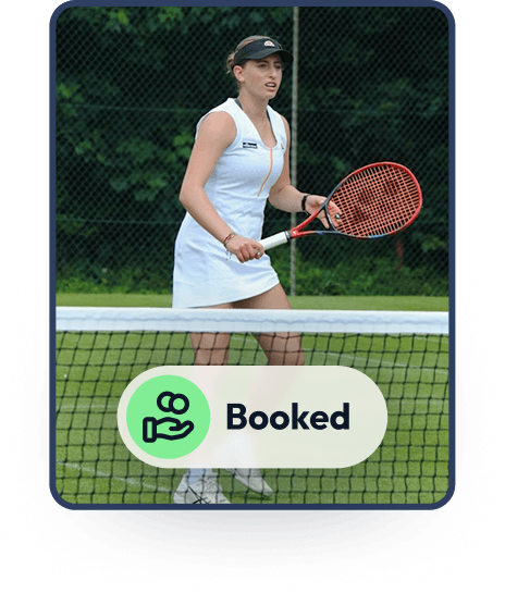 lady on shorts with lawn tennis bat